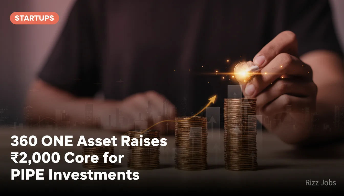 360 ONE Asset Raises ₹2,000 Crore for PIPE Investments — Rizz Jobs