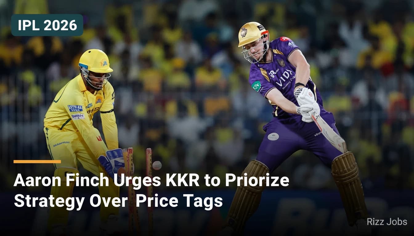 Aaron Finch Urges KKR to Prioritize Strategy Over Price Tags — Rizz Jobs
