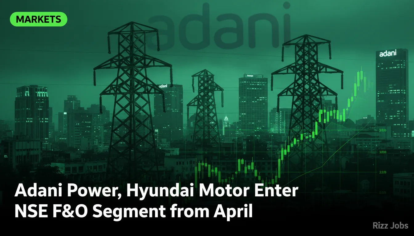 Adani Power, Hyundai Motor Enter NSE F&O Segment from April — Rizz Jobs