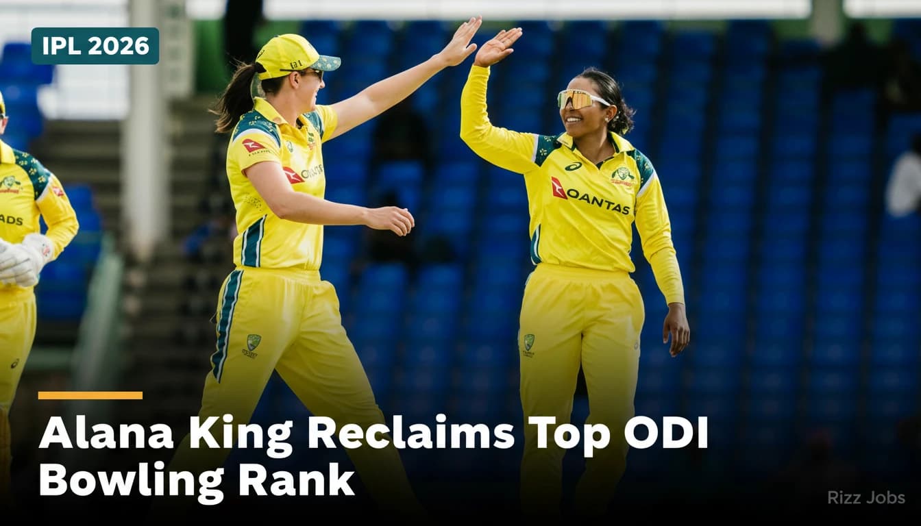 Alana King Reclaims Top ODI Bowling Rank — Rizz Jobs
