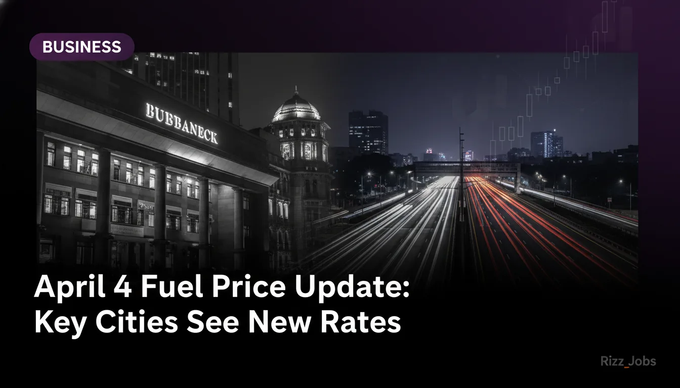 April 4 Fuel Price Update: Key Cities See New Rates — Rizz Jobs