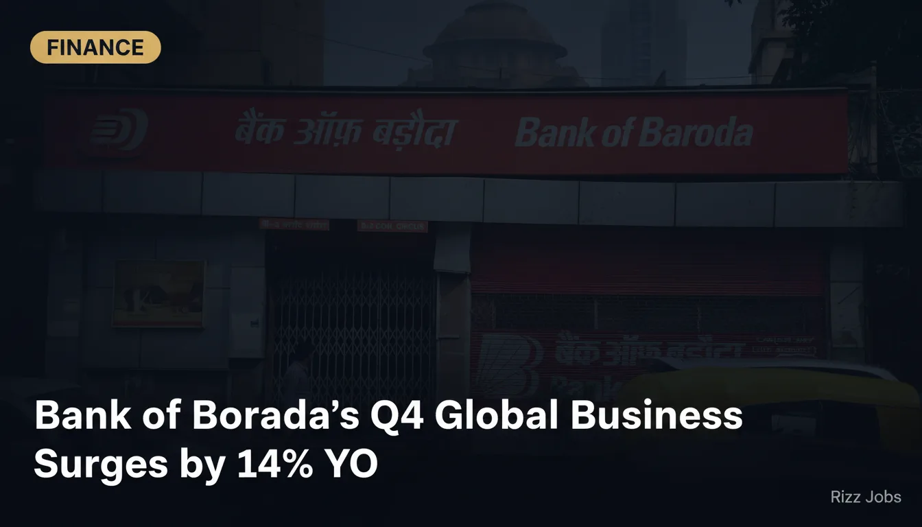 Bank of Baroda's Q4 Global Business Surges by 14% YoY — Rizz Jobs