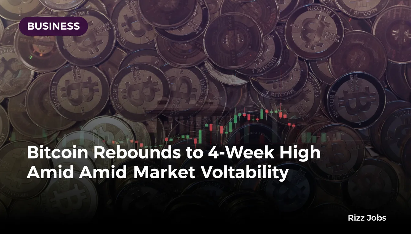 Bitcoin Rebounds to 4-Week High Amid Market Volatility — Rizz Jobs