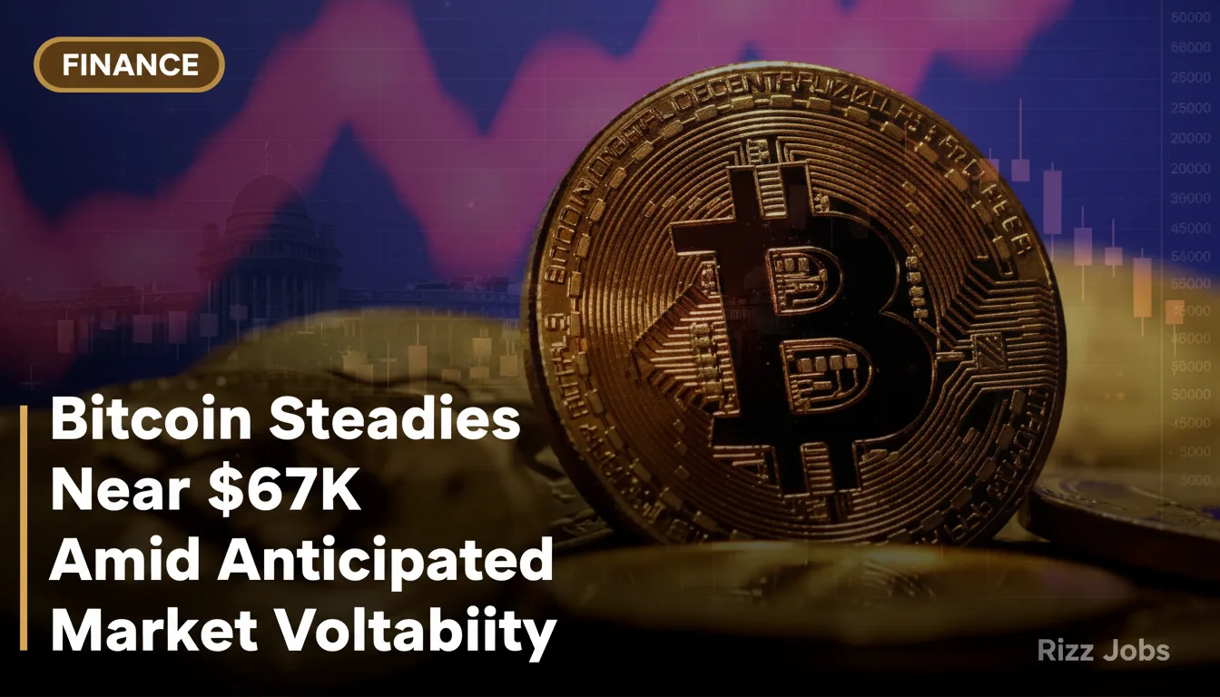 Bitcoin Steadies Near $67K Amid Anticipated Market Volatility — Rizz Jobs