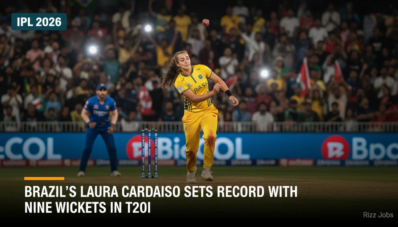 Brazil's Laura Cardoso Sets Record with Nine Wickets in T20I — Rizz Jobs
