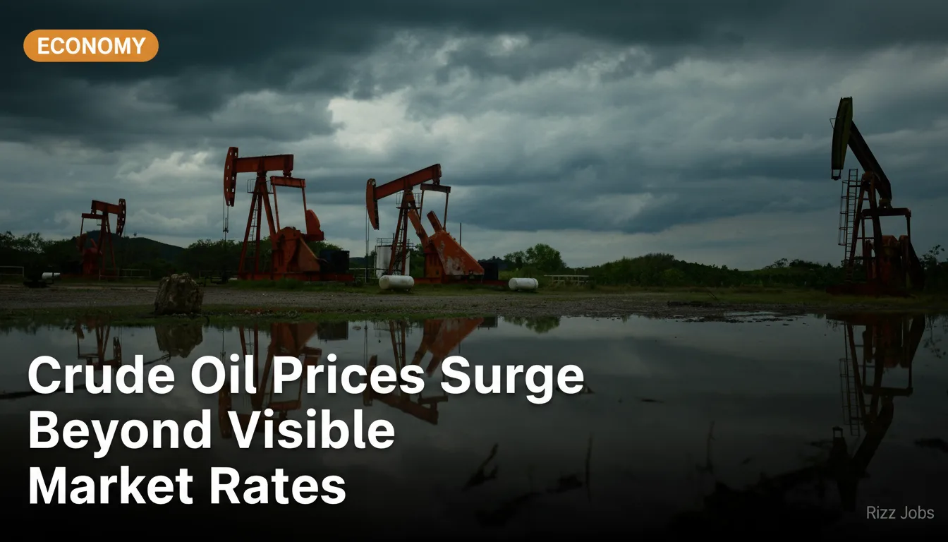 Crude Oil Prices Surge Beyond Visible Market Rates — Rizz Jobs