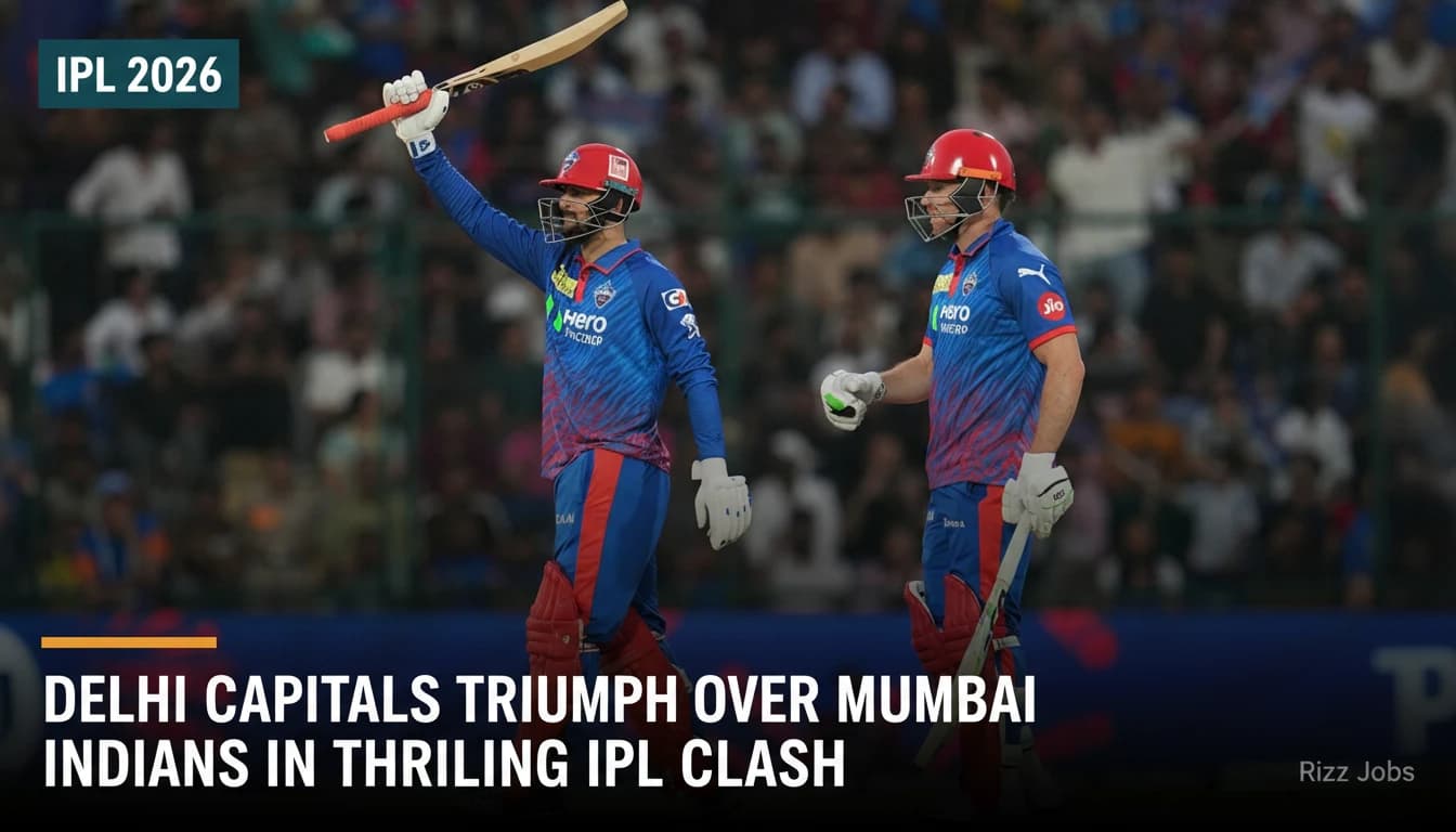 Delhi Capitals Triumph Over Mumbai Indians in Thrilling IPL Clash — Rizz Jobs