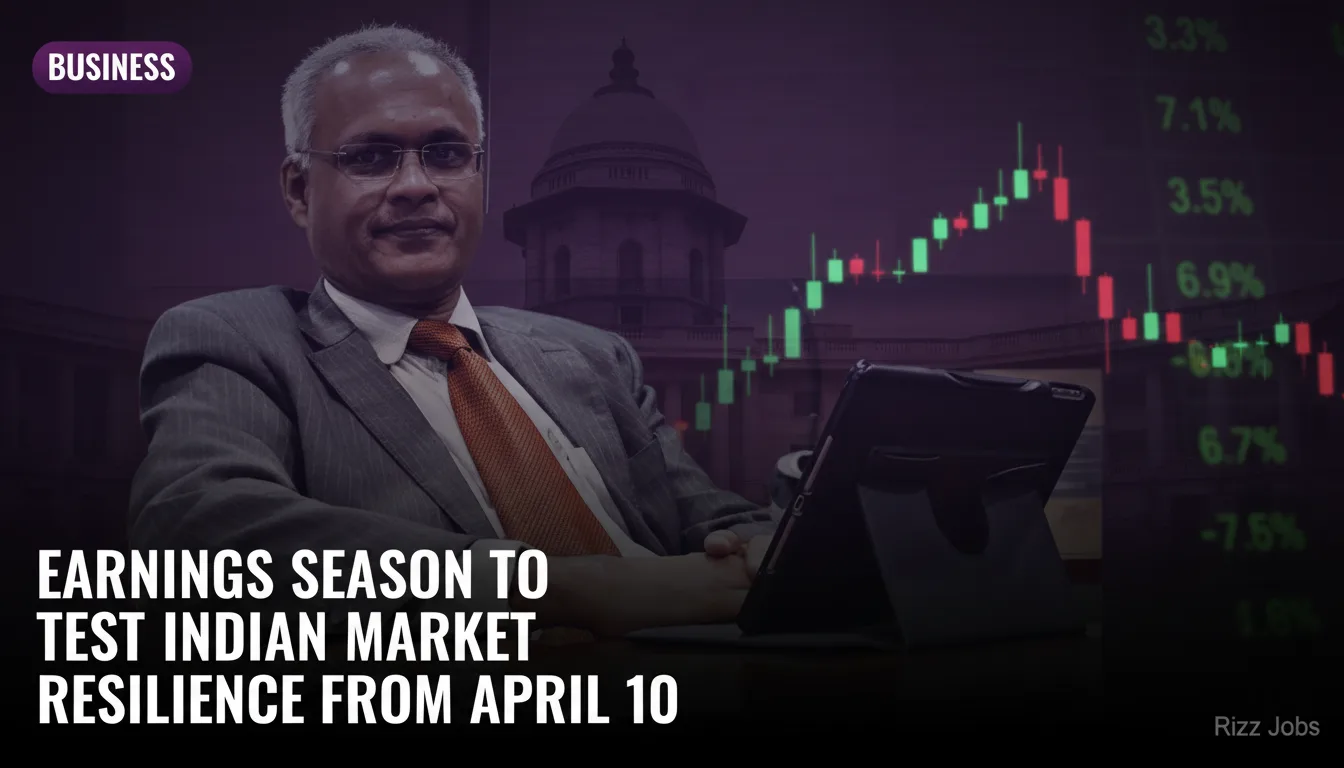 Earnings Season to Test Indian Market Resilience from April 10 — Rizz Jobs