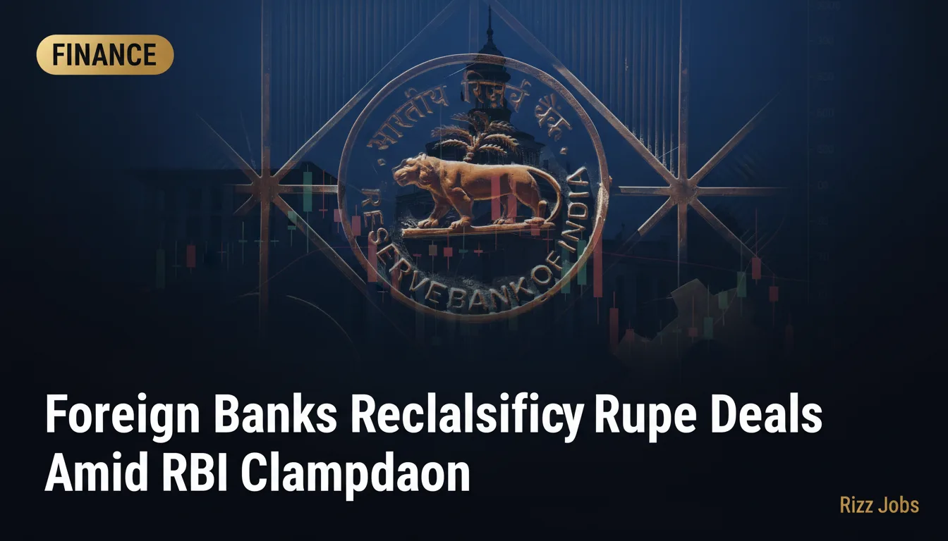 Foreign Banks Reclassify Rupee Deals Amid RBI Clampdown — Rizz Jobs