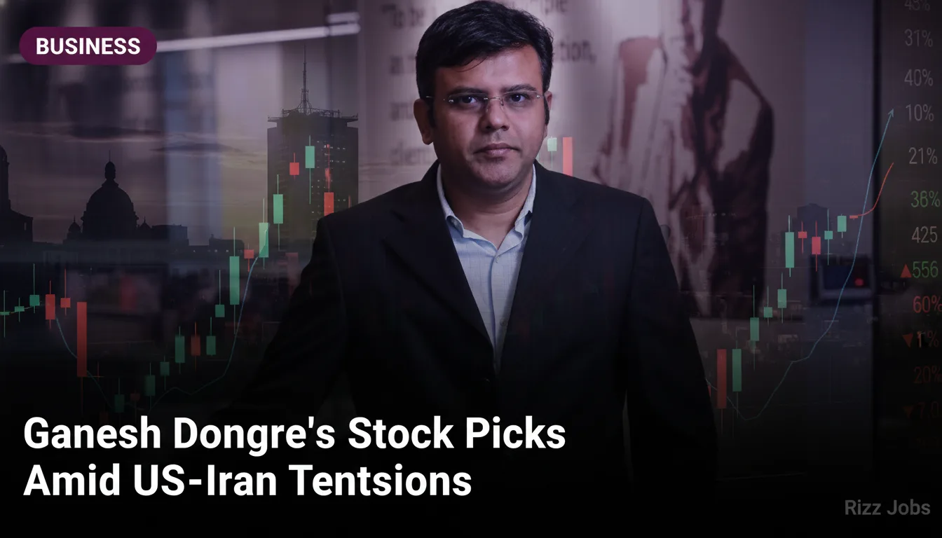 Ganesh Dongre's Stock Picks Amid US-Iran Tensions — Rizz Jobs
