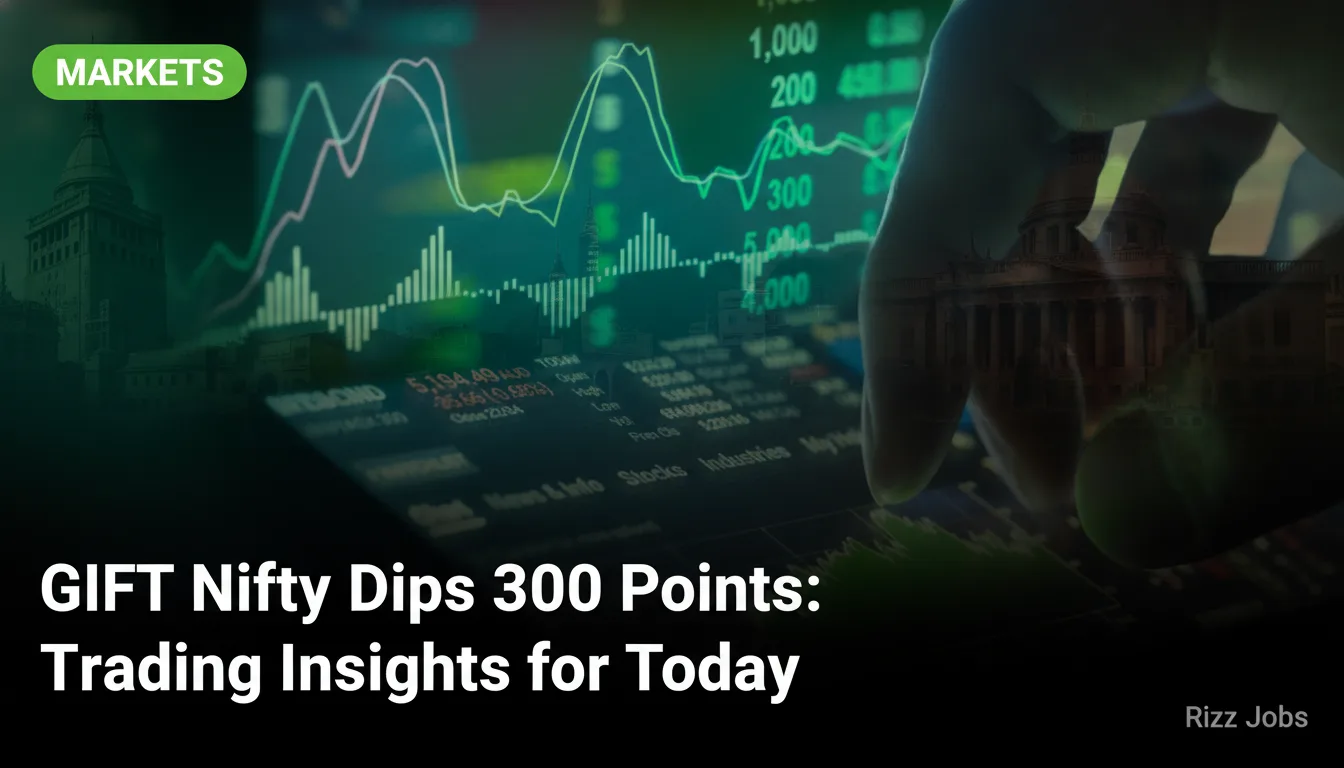 GIFT Nifty Dips 300 Points: Trading Insights for Today — Rizz Jobs