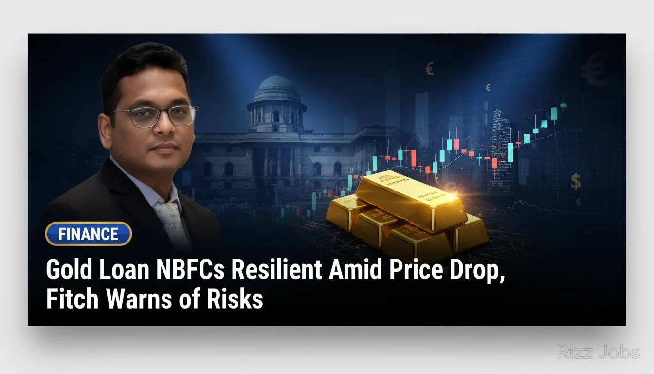 Gold Loan NBFCs Resilient Amid Price Drop, Fitch Warns of Risks — Rizz Jobs