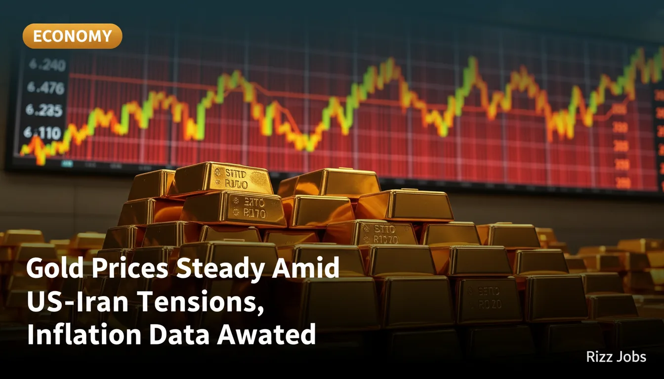 Gold Prices Steady Amid US-Iran Tensions, Inflation Data Awaited — Rizz Jobs