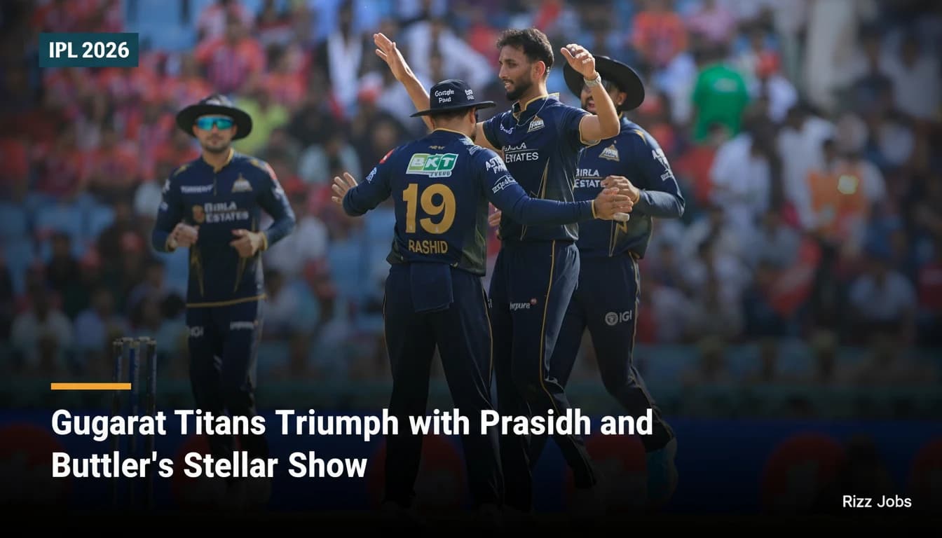 Gujarat Titans Triumph with Prasidh and Buttler's Stellar Show — Rizz Jobs