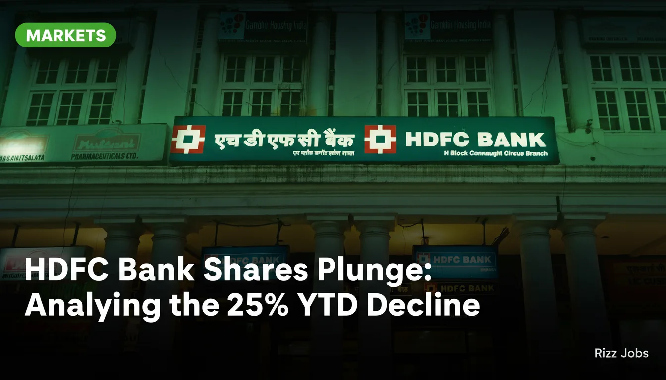 HDFC Bank Shares Plunge: Analyzing the 25% YTD Decline — Rizz Jobs