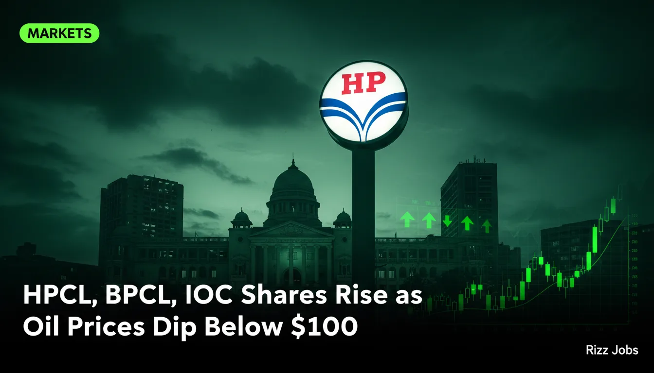 HPCL, BPCL, IOC Shares Rise as Oil Prices Dip Below $100 — Rizz Jobs