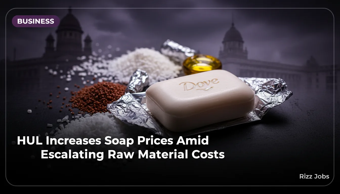HUL Increases Soap Prices Amid Escalating Raw Material Costs — Rizz Jobs