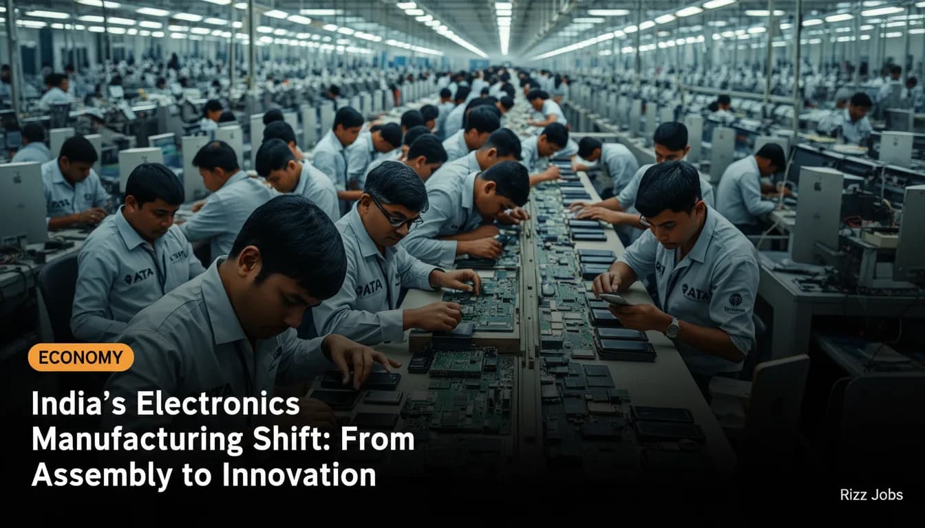 India's Electronics Manufacturing Shift: From Assembly to Innovation — Rizz Jobs