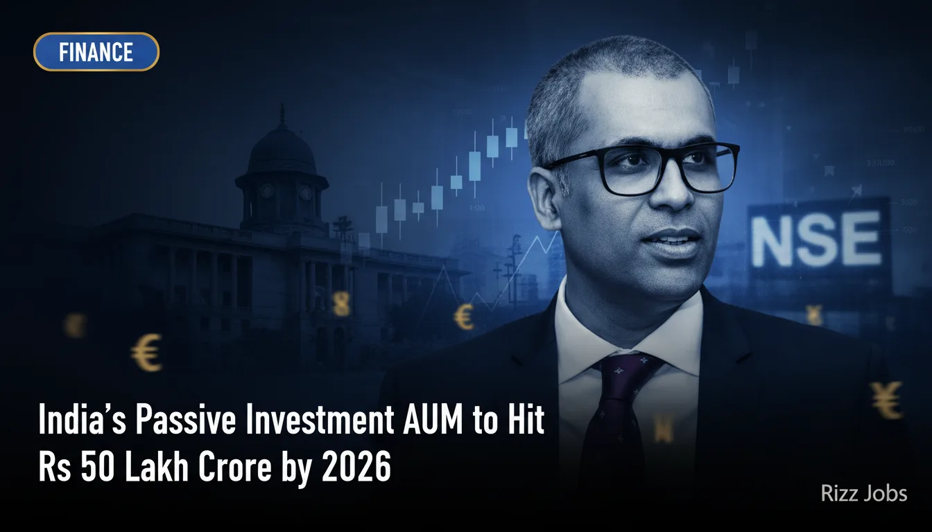 India's Passive Investment AUM to Hit Rs 50 Lakh Crore by 2026 — Rizz Jobs