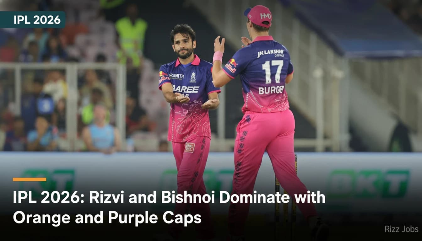 IPL 2026: Rizvi and Bishnoi Dominate with Orange and Purple Caps — Rizz Jobs