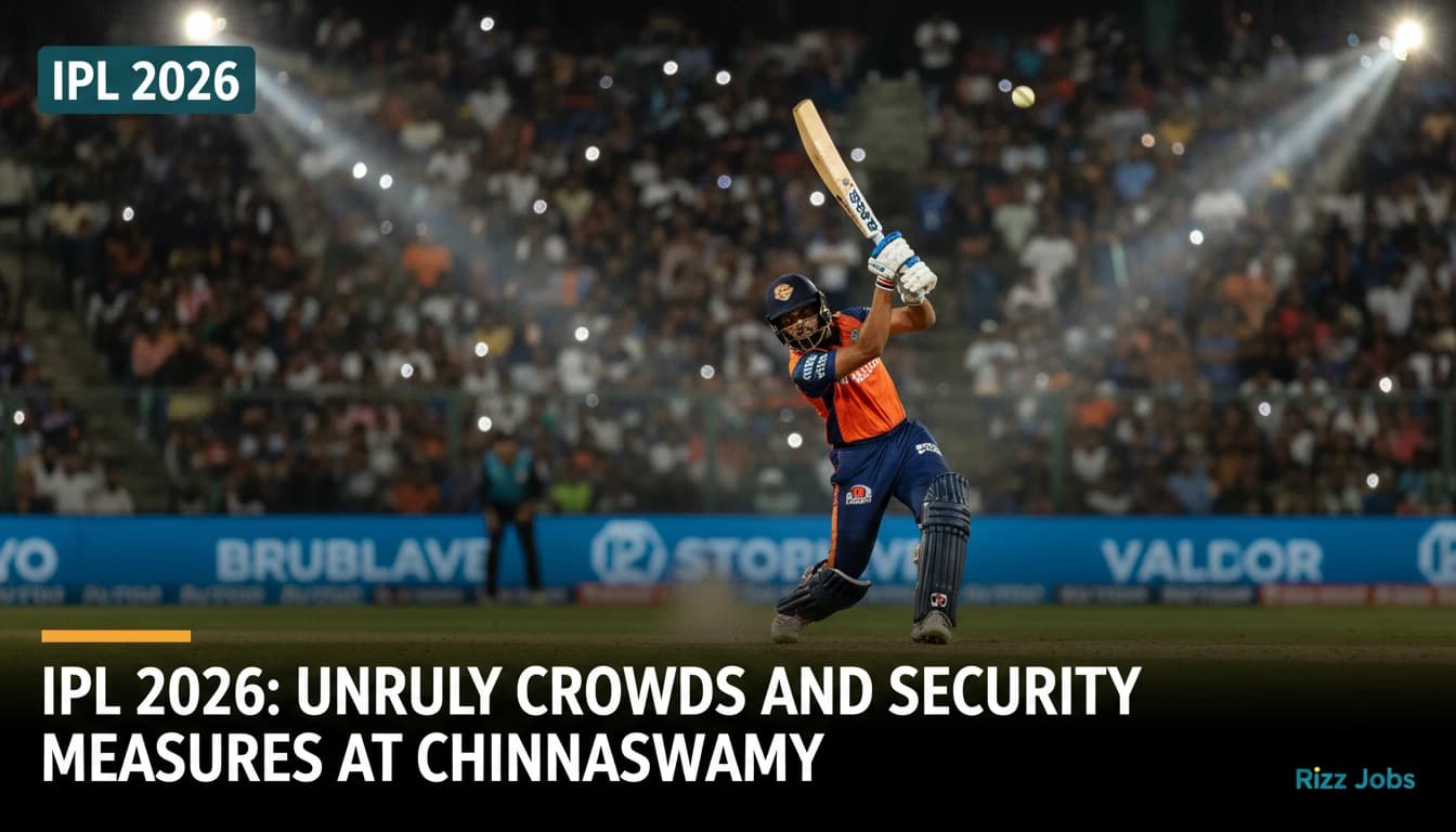 IPL 2026: Unruly Crowds and Security Measures at Chinnaswamy — Rizz Jobs
