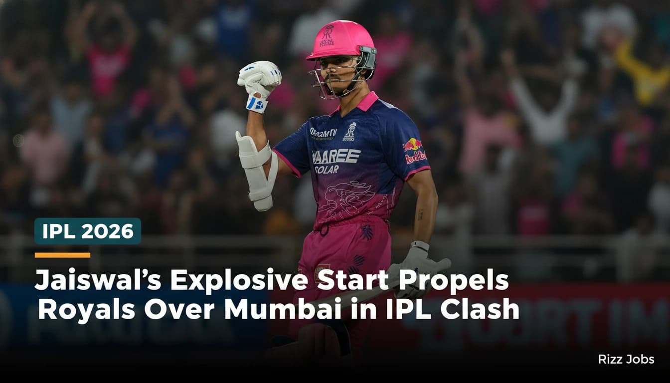 Jaiswal's Explosive Start Propels Royals Over Mumbai in IPL Clash — Rizz Jobs