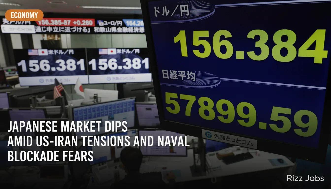 Japanese Market Dips Amid US-Iran Tensions and Naval Blockade Fears — Rizz Jobs
