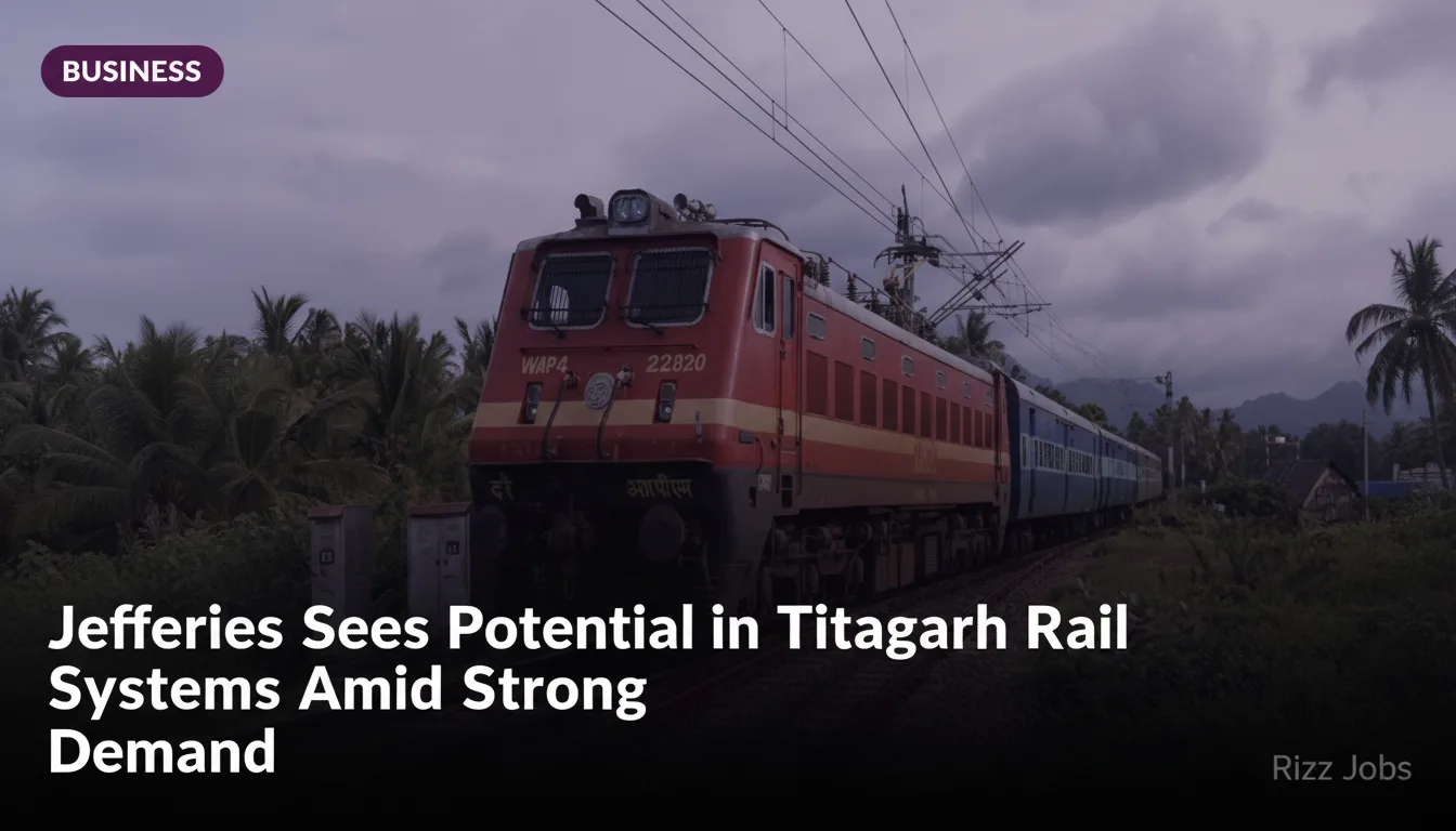 Jefferies Sees Potential in Titagarh Rail Systems Amid Strong Demand — Rizz Jobs