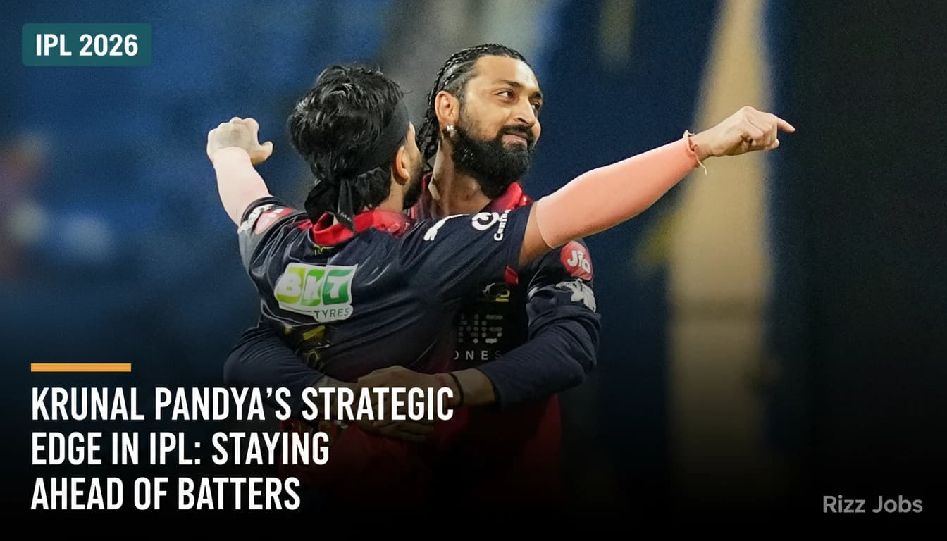 Krunal Pandya's Strategic Edge in IPL: Staying Ahead of Batters — Rizz Jobs