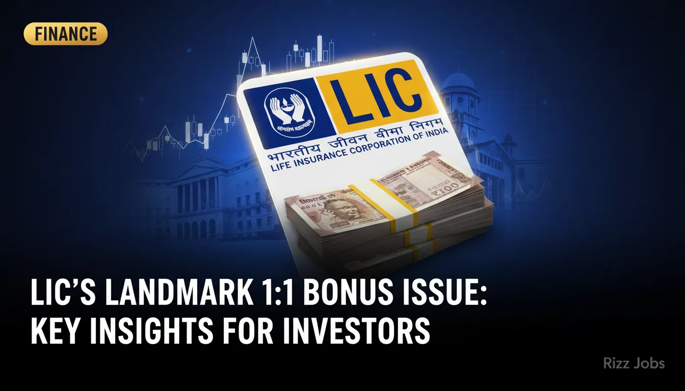 LIC's Landmark 1:1 Bonus Issue: Key Insights for Investors — Rizz Jobs