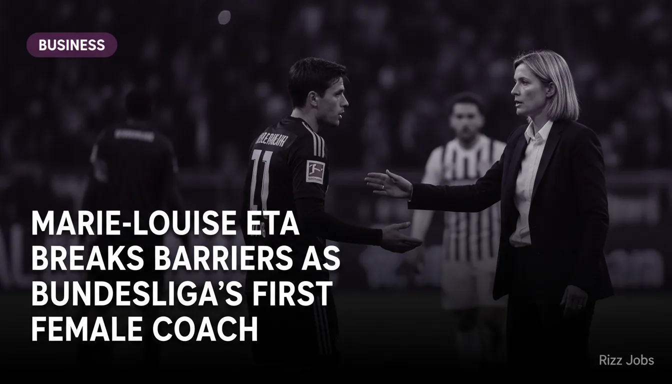 Marie-Louise Eta Breaks Barriers as Bundesliga's First Female Coach — Rizz Jobs