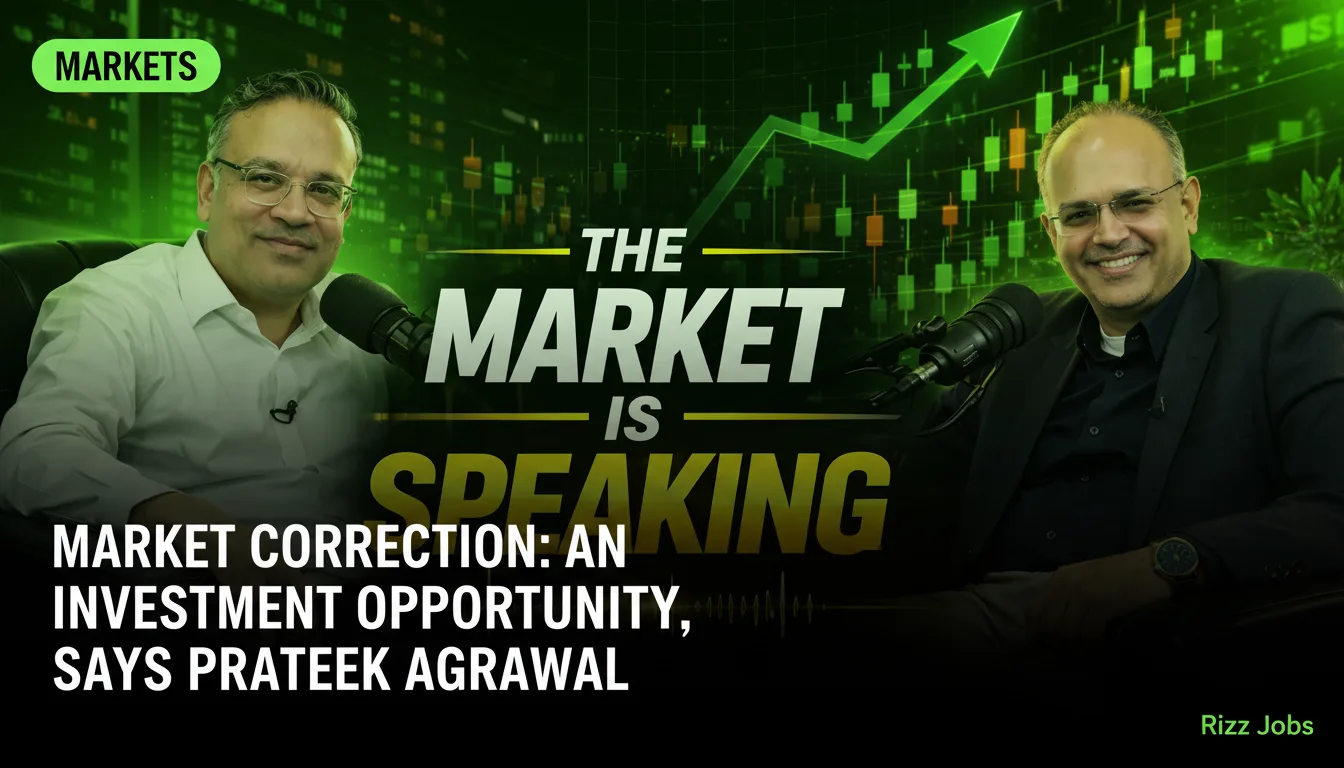 Market Correction: An Investment Opportunity, Says Prateek Agrawal — Rizz Jobs