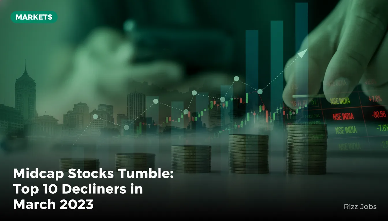 Midcap Stocks Tumble: Top 10 Decliners in March 2023 — Rizz Jobs