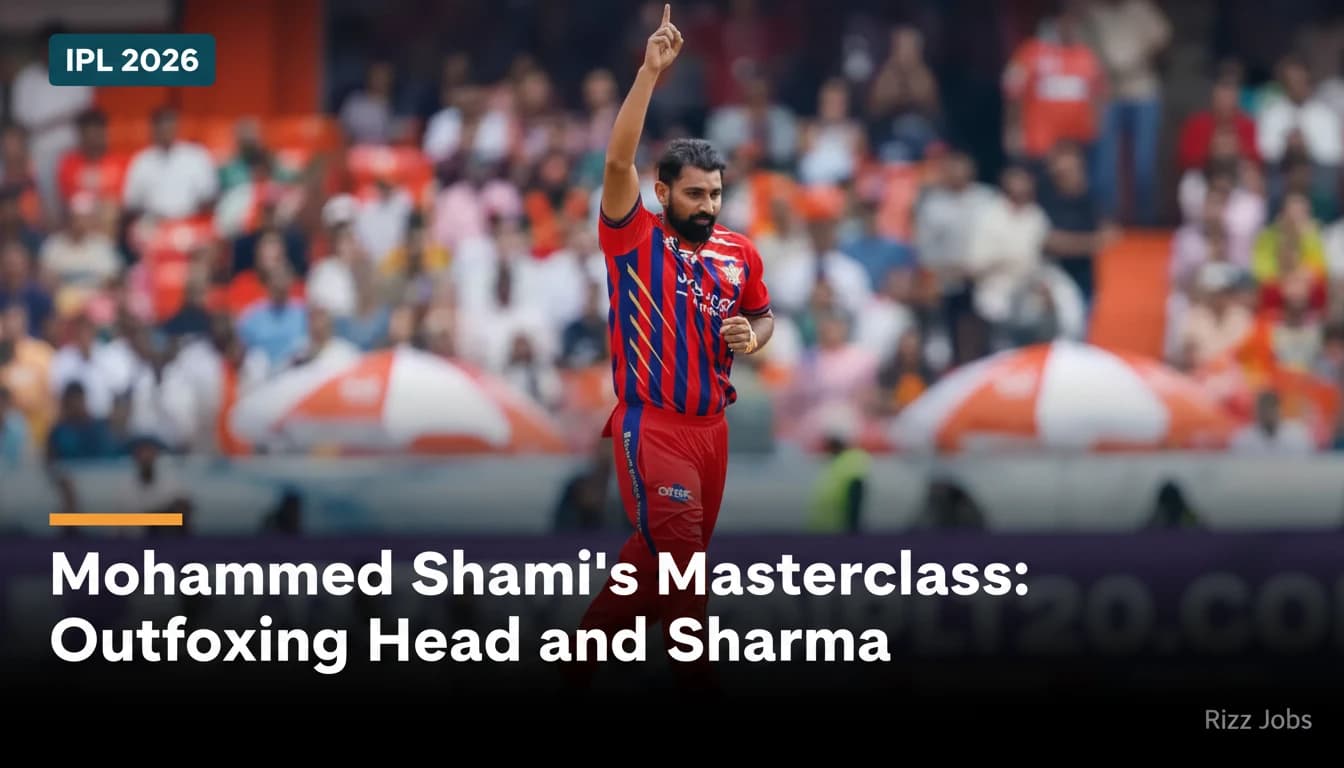 Mohammed Shami's Masterclass: Outfoxing Head and Sharma — Rizz Jobs