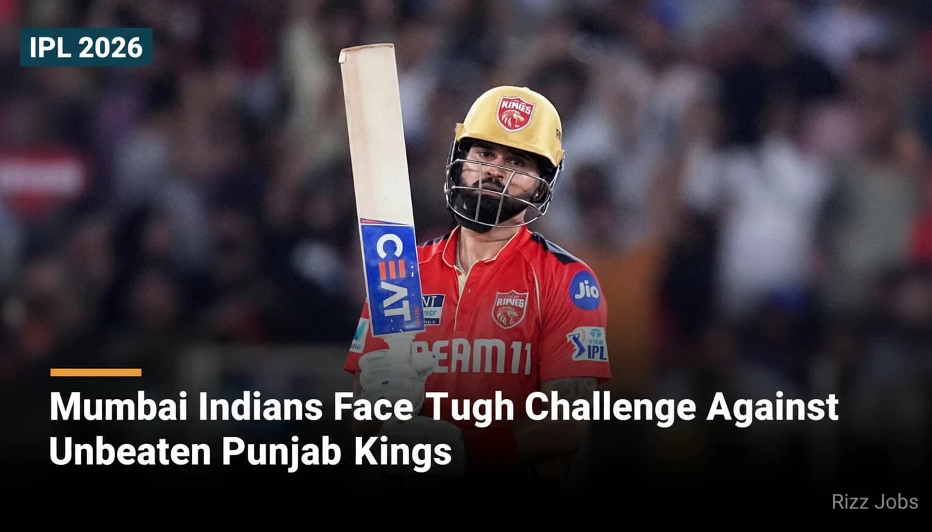 Mumbai Indians Face Tough Challenge Against Unbeaten Punjab Kings — Rizz Jobs