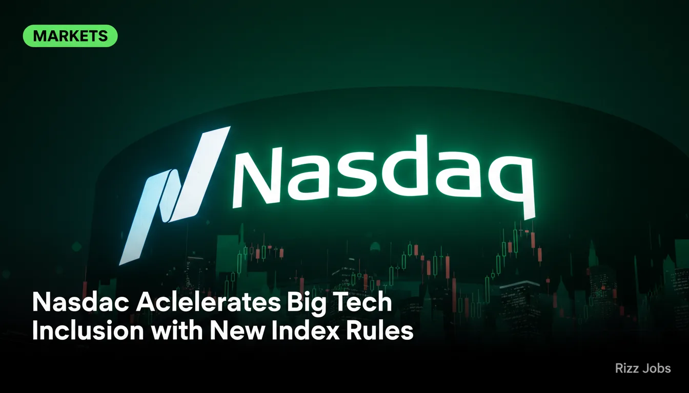 Nasdaq Accelerates Big Tech Inclusion with New Index Rules — Rizz Jobs