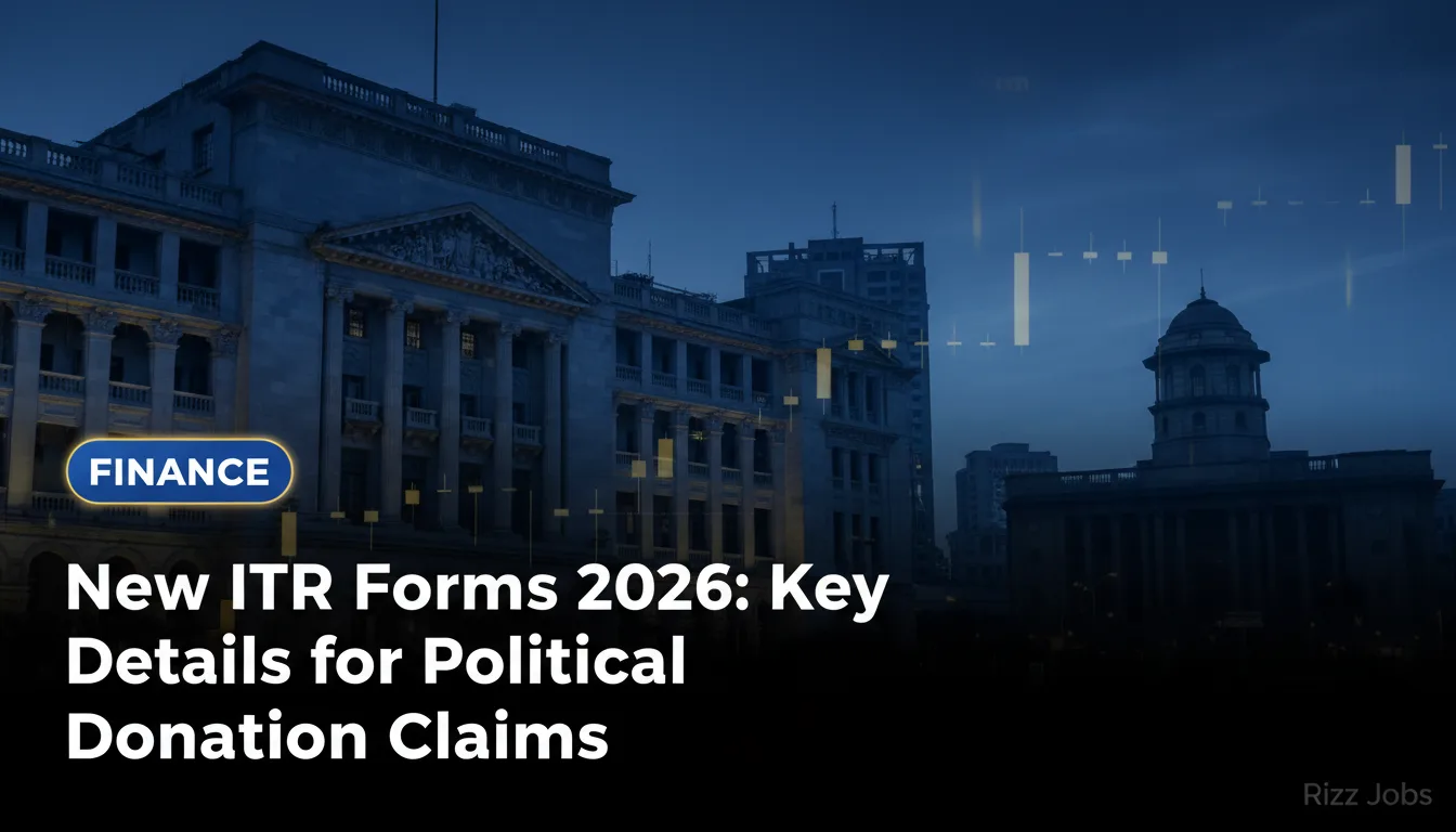 New ITR Forms 2026: Key Details for Political Donation Claims — Rizz Jobs