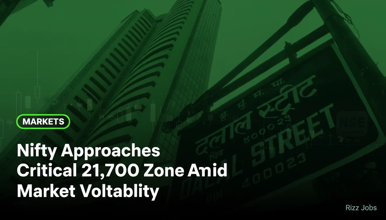 Nifty Approaches Critical 21,700 Zone Amid Market Volatility — Rizz Jobs