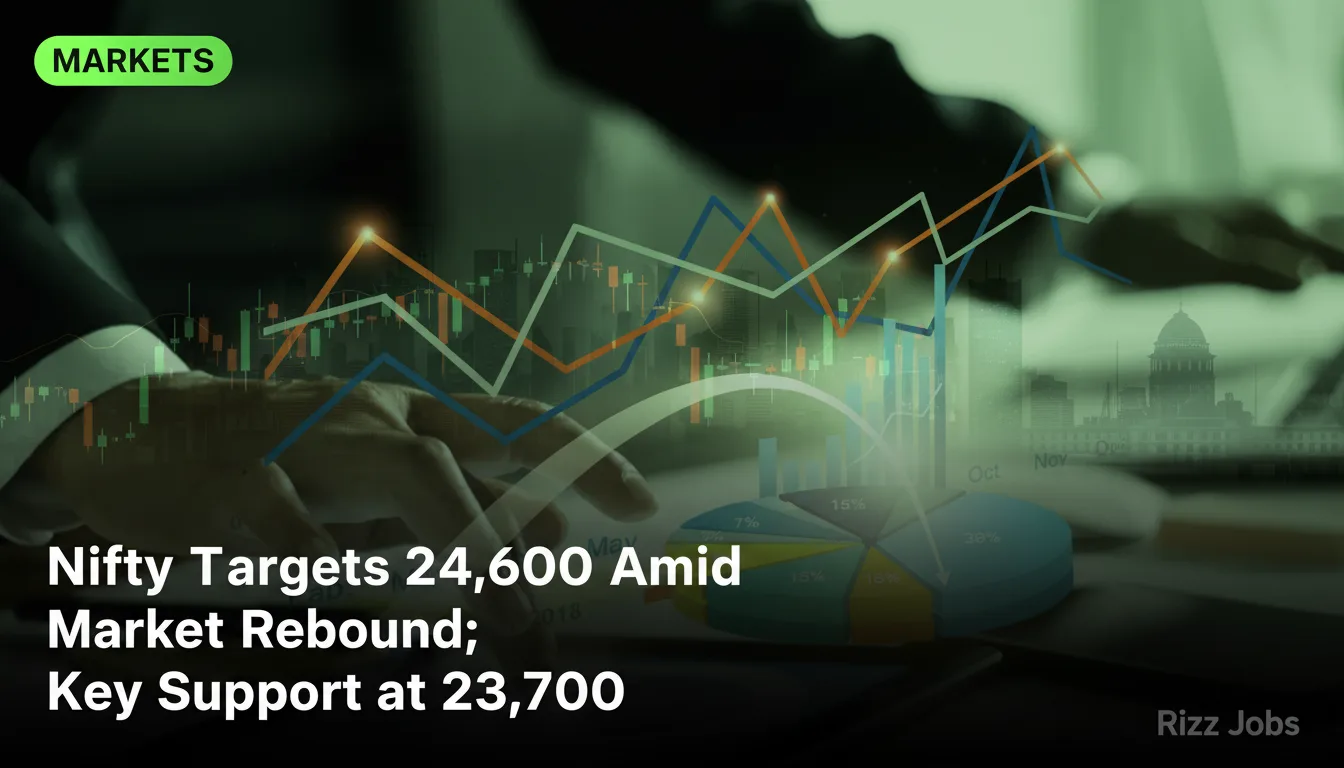 Nifty Targets 24,600 Amid Market Rebound; Key Support at 23,700 — Rizz Jobs