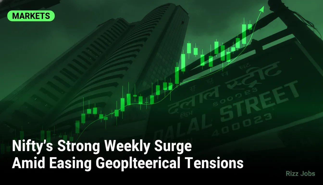 Nifty's Strong Weekly Surge Amid Easing Geopolitical Tensions — Rizz Jobs