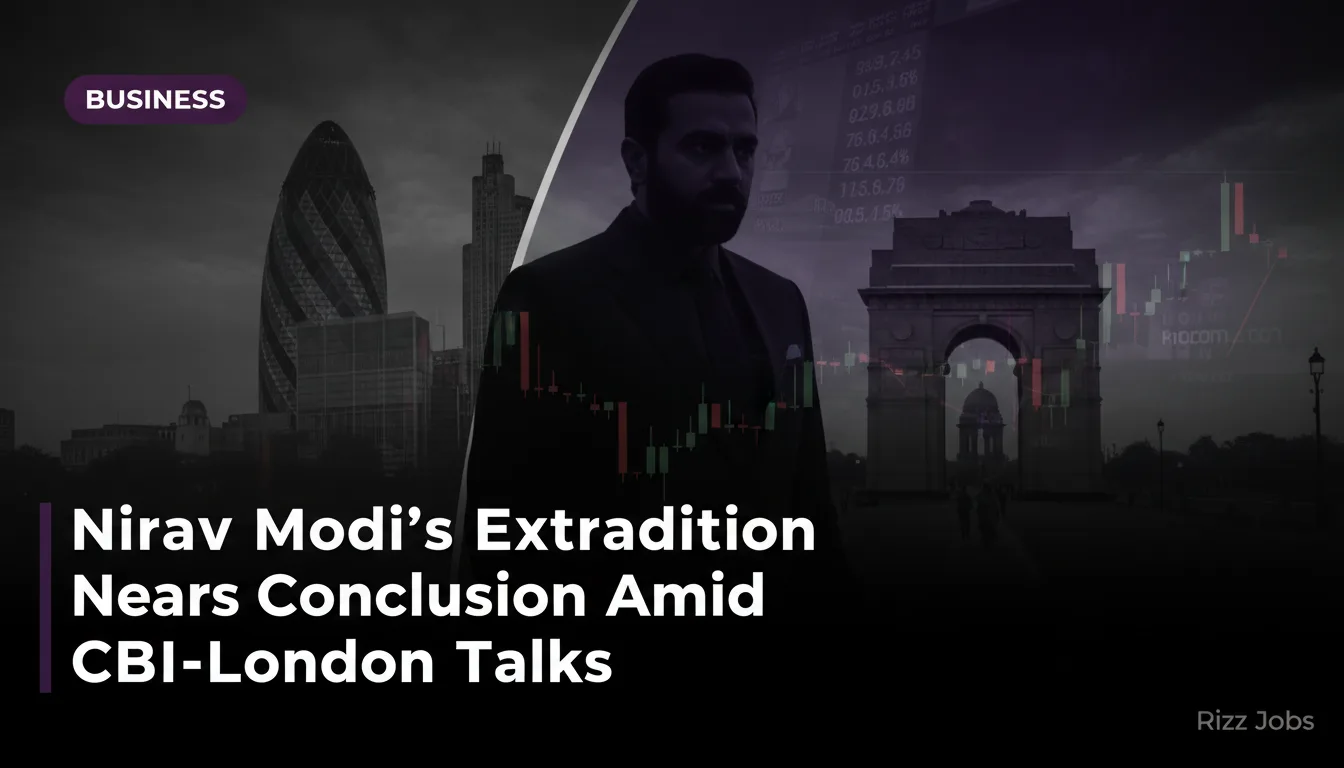 Nirav Modi's Extradition Nears Conclusion Amid CBI-London Talks — Rizz Jobs