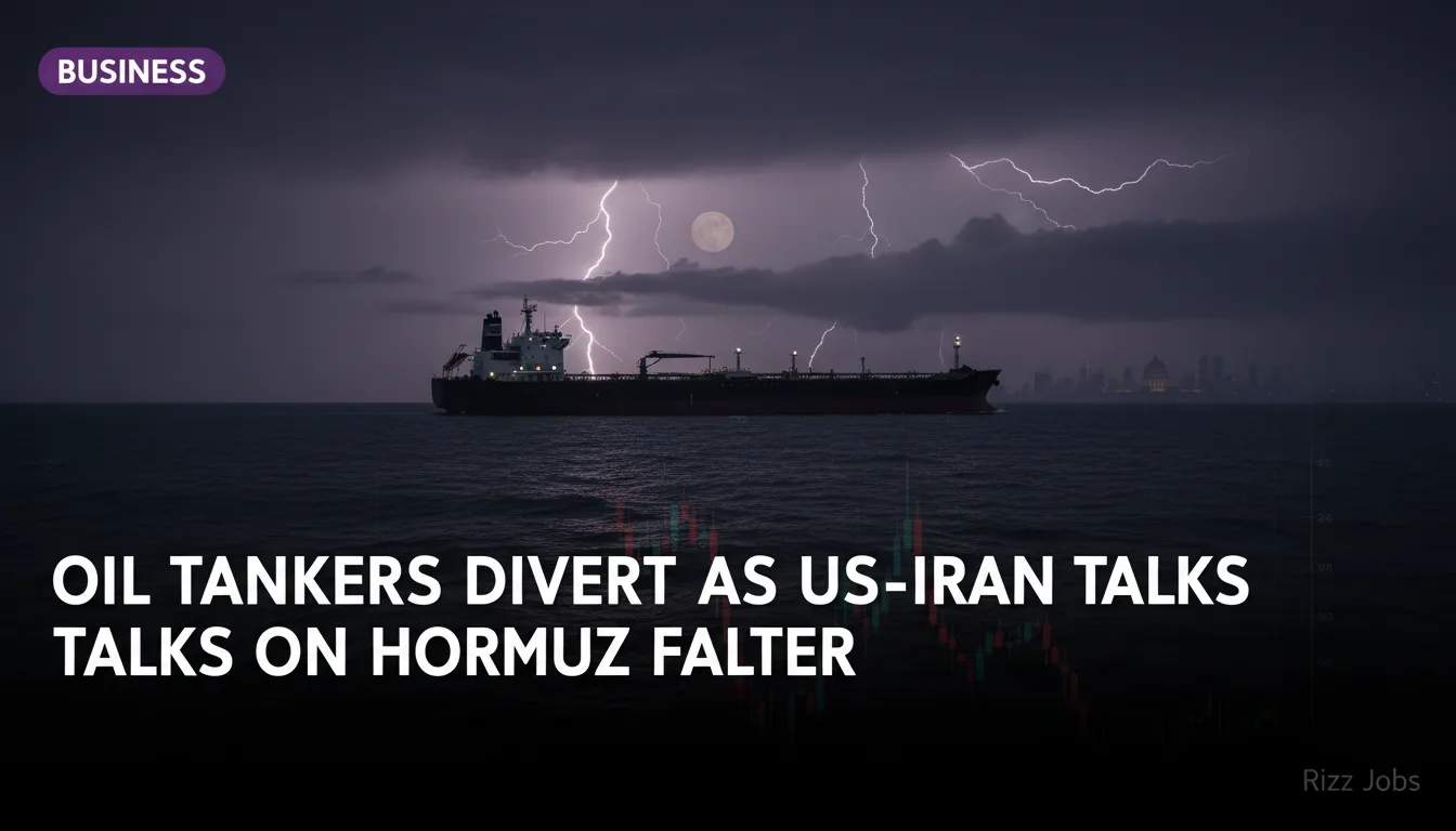 Oil Tankers Divert as US-Iran Talks on Hormuz Falter — Rizz Jobs