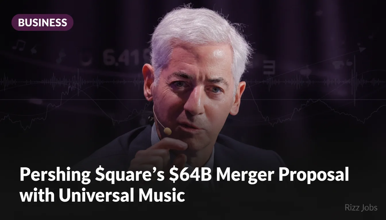 Pershing Square's $64B Merger Proposal with Universal Music — Rizz Jobs