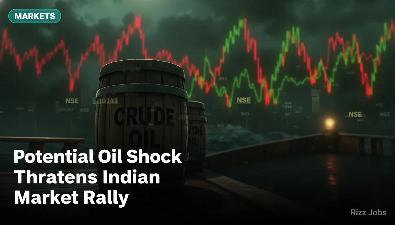 Potential Oil Shock Threatens Indian Market Rally — Rizz Jobs