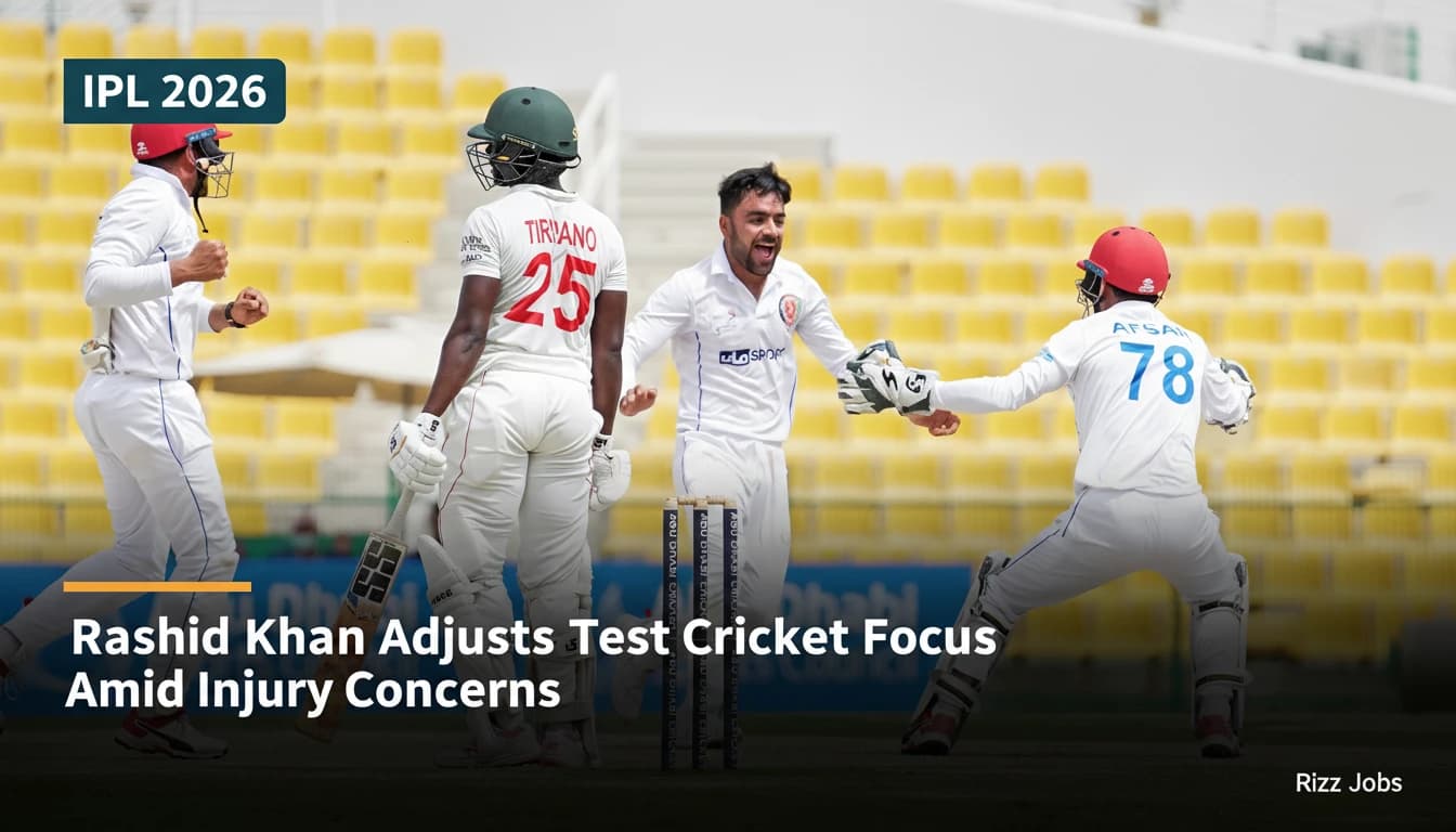 Rashid Khan Adjusts Test Cricket Focus Amid Injury Concerns — Rizz Jobs