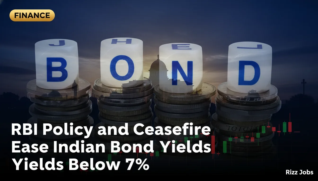 RBI Policy and Ceasefire Ease Indian Bond Yields Below 7% — Rizz Jobs