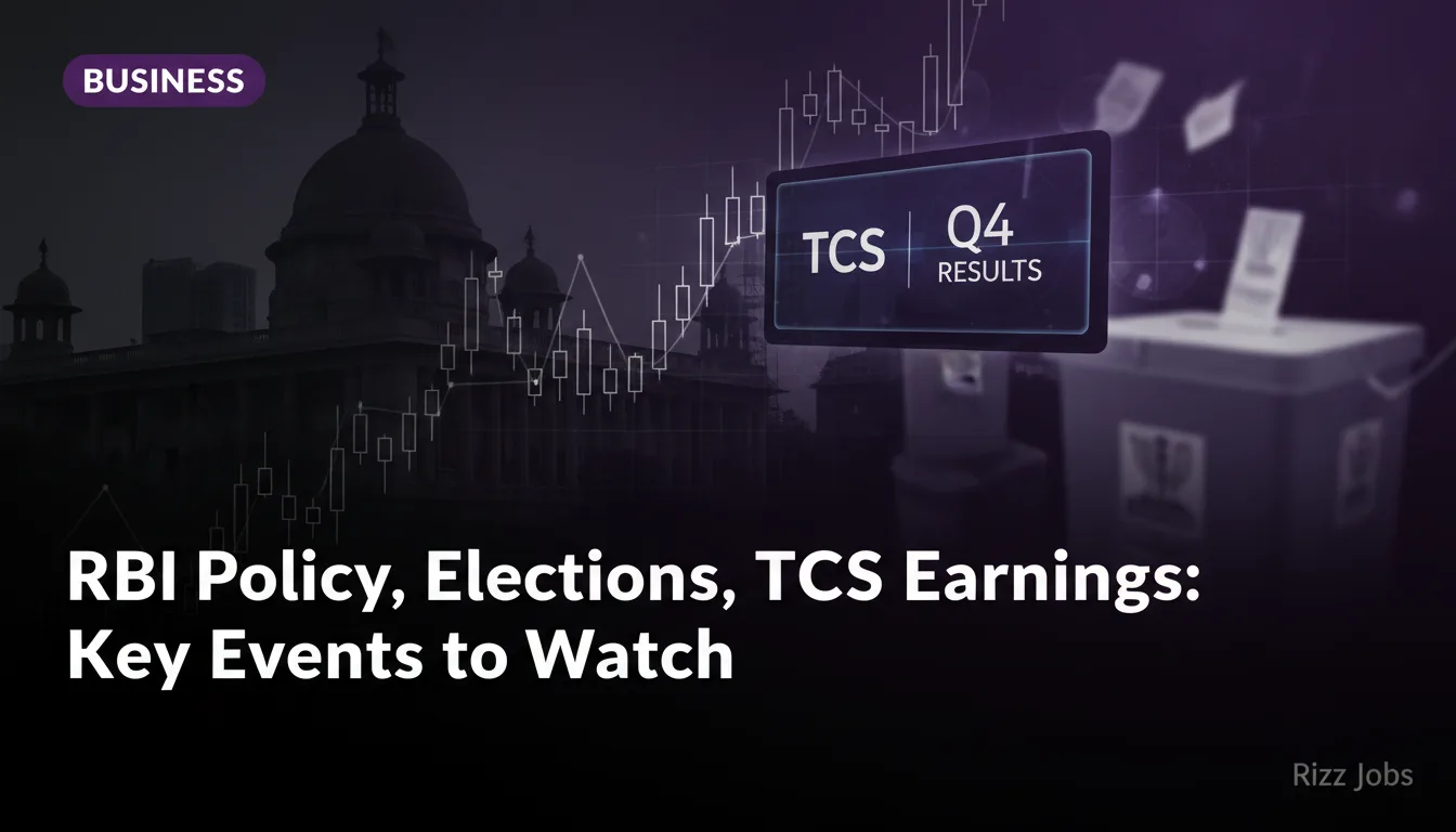 RBI Policy, Elections, TCS Earnings: Key Events to Watch — Rizz Jobs
