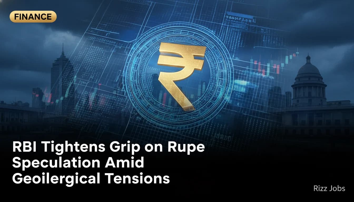 RBI Tightens Grip on Rupee Speculation Amid Geopolitical Tensions — Rizz Jobs