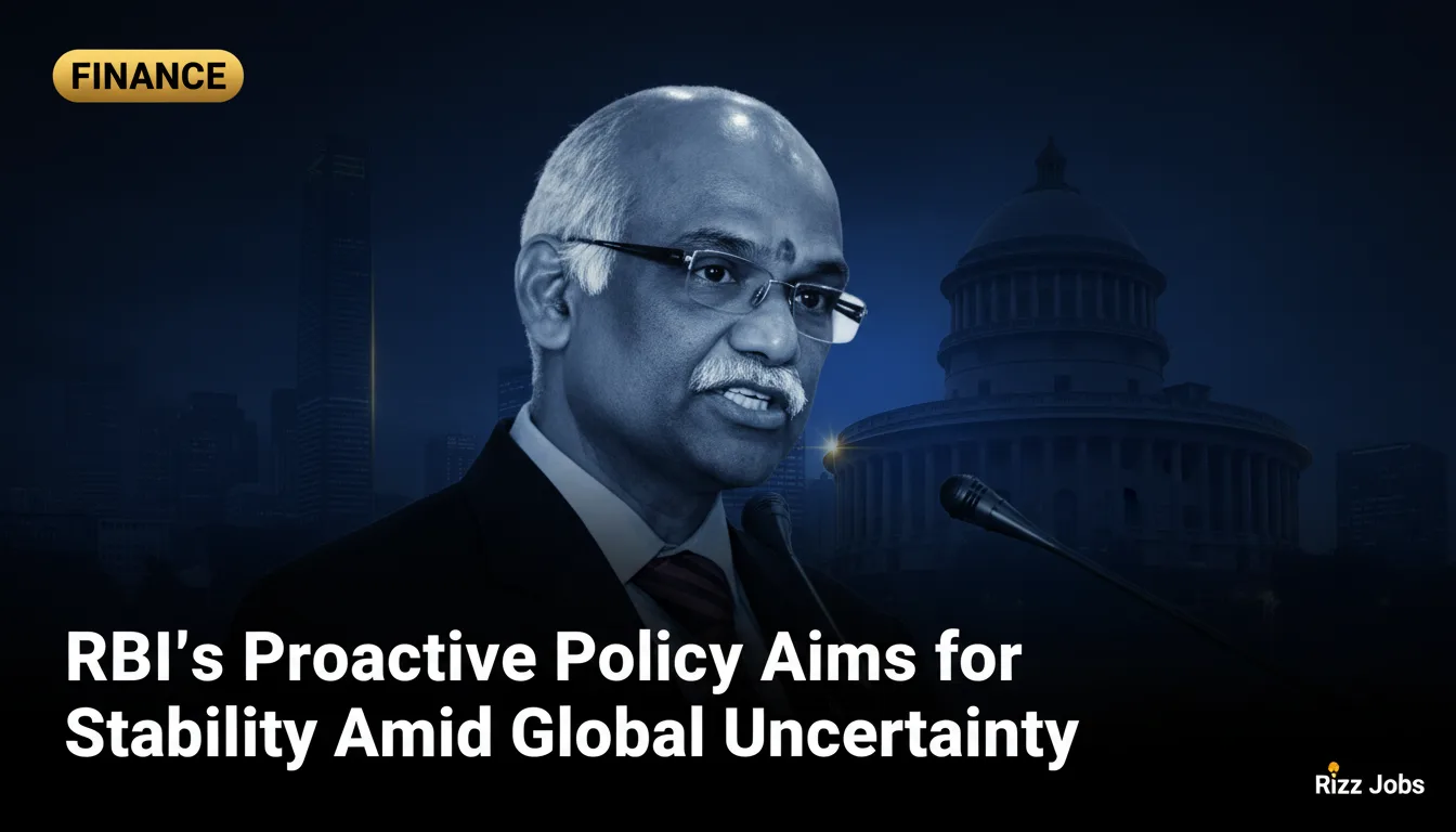 RBI's Proactive Policy Aims for Stability Amid Global Uncertainty — Rizz Jobs