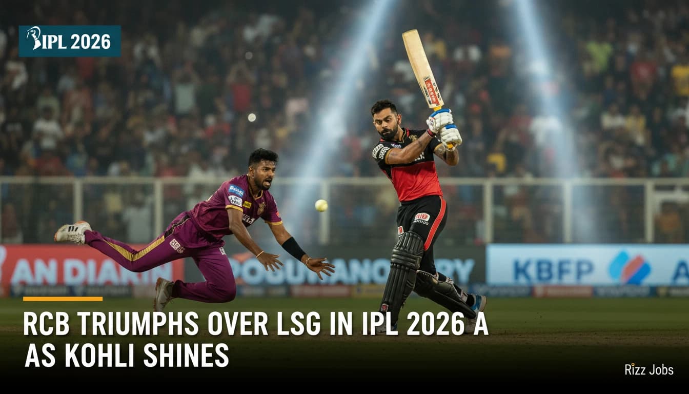 RCB Triumphs Over LSG in IPL 2026 as Kohli Shines — Rizz Jobs